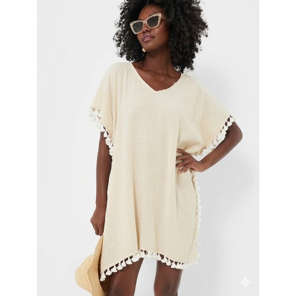 TUCKERNUCK Tan Katie Caftan Size M/L NWT Retail $198 Tuckernuck